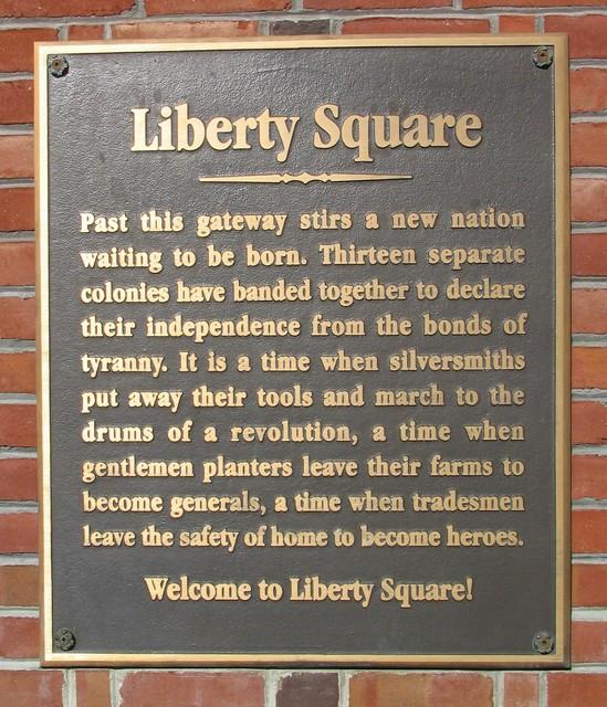 Liberty Square Plaque