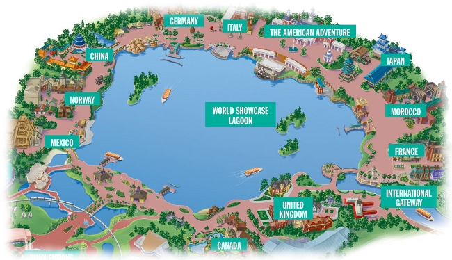 World Showcase Map