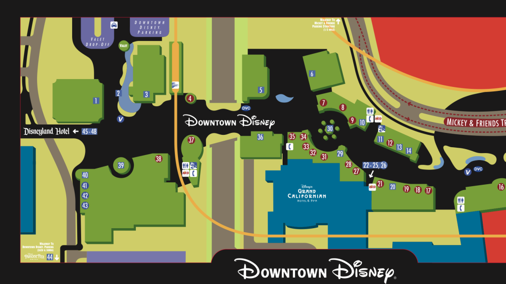 Downtown Disney District Map