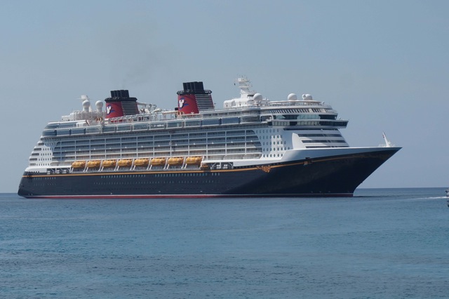Fantasy anchored - Disney Cruise Lines