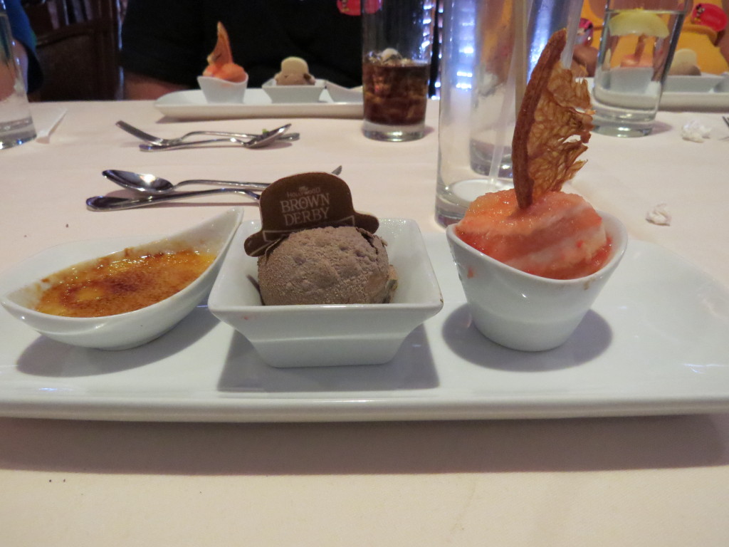 Dessert served at Dining with an Imagineer lunch at The Hollywood Brown Derby at Disney's Hollywood Studios