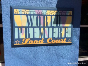 World Premiere Food Court sign