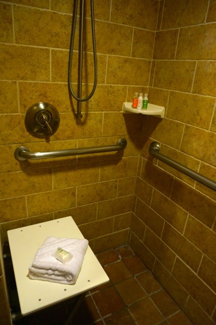 AKL Jambo club level one bedroom villa, accessible bathroom walk-in roll-in shower