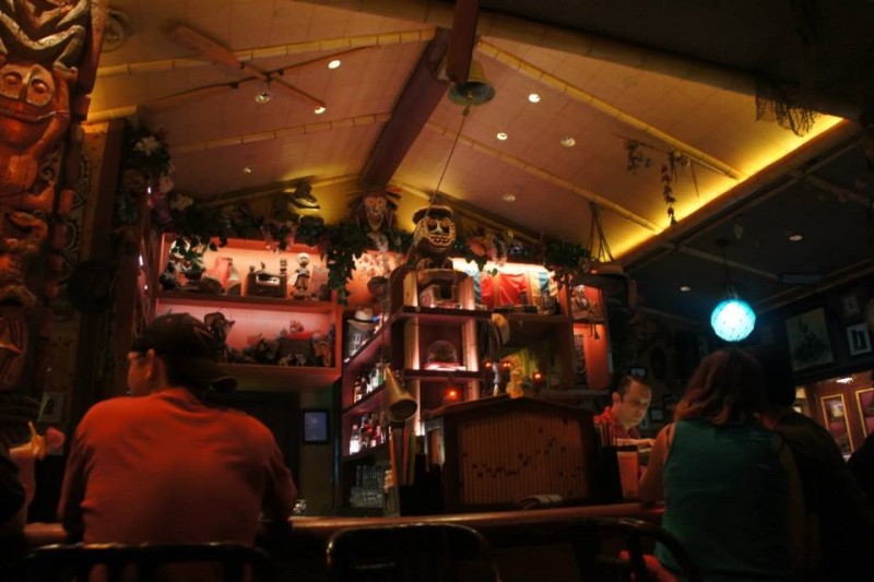 Trader Sam's Enchanted Tiki Bar including a view of the ship in a bottle