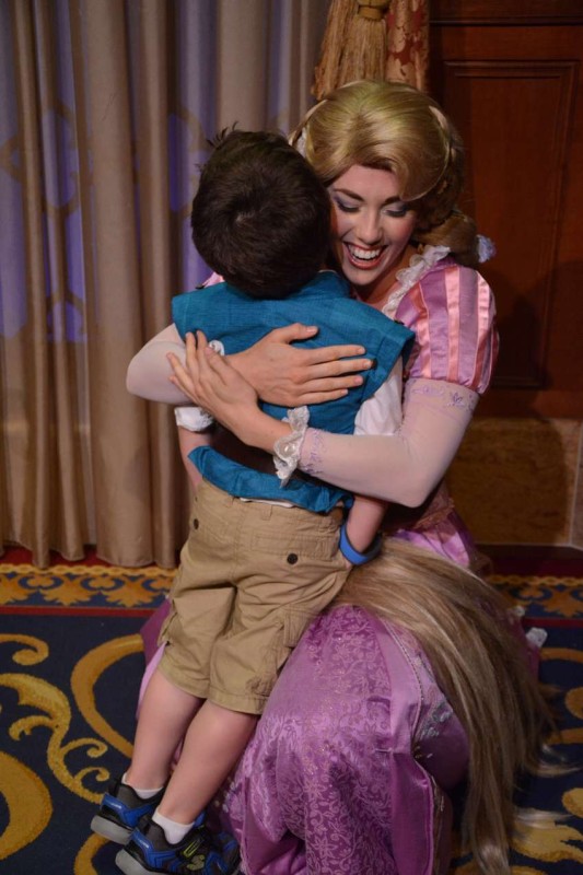 Rapunzel was so excited to a tiny Flynn Rider/Eugene Fitzherbert.