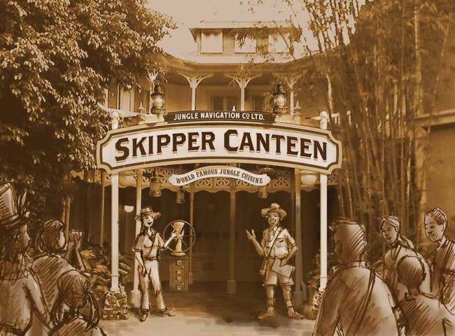 Artist rendering of the NEW Jungle Skipper Canteen. Image courtesy of Disney Parks Blog. 