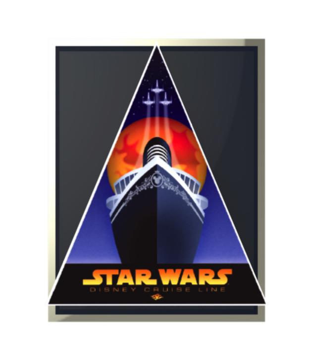 Vintage Ship Triangle Poster Limited Edition Pin