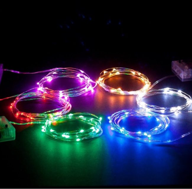 Battery powered rope lights