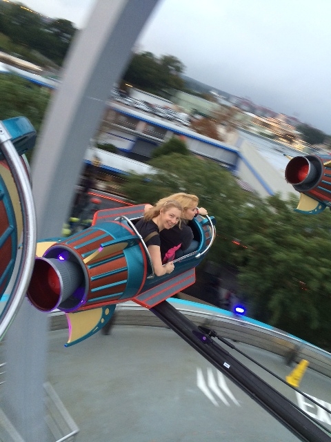 Riding the Astro Orbiter for the First Time!