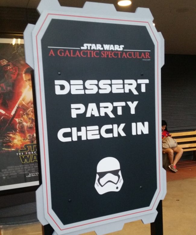 Star Wars Dessert Party Check In
