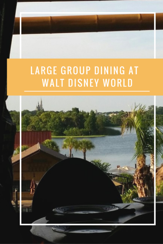 Large Group Dining at Walt Disney World