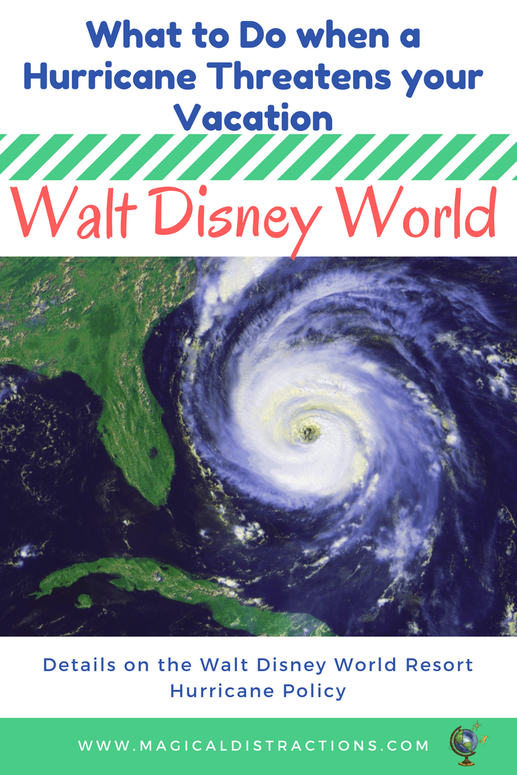 The Walt Disney World Resort Hurricane Policy provides guests with options in the event of a storm. 