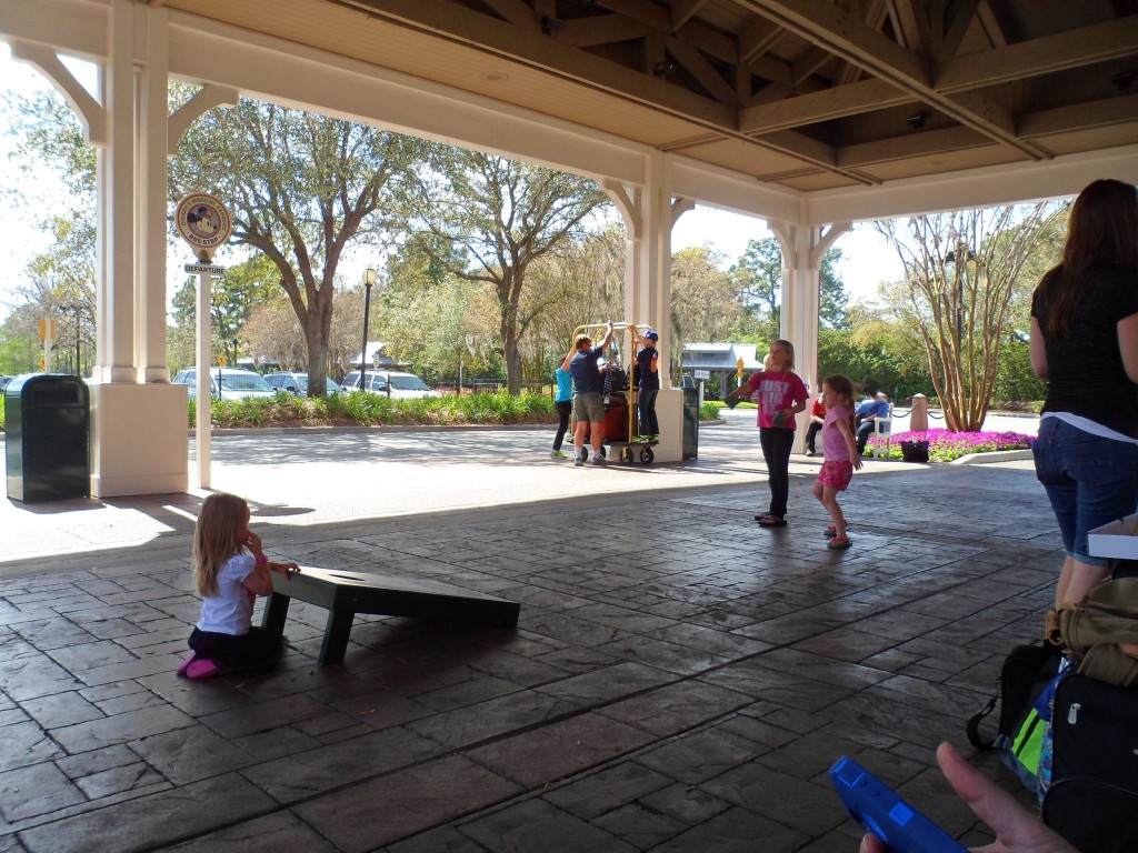 The waiting area for those taking Disney's Magical Express back to MCO