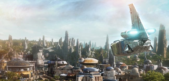 Visit Batuu aboard Star Tours at the Galactic Nights event. 